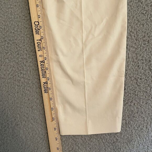 J Crew Women Size 8 Cafe Capri Pants Tapered High Rise Zip Fly Natural Cream NWT - Picture 6 of 9